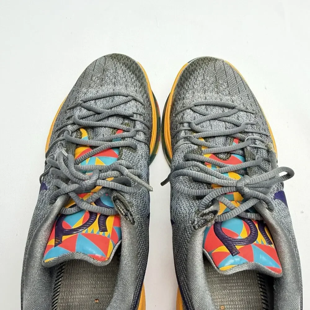 NIKE AIR MAX 2015 Mens 9.5 Gray Orange Multicolor Running Shoes 749375-050
